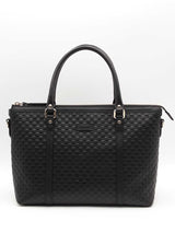 Gucci Microguccissima Black Leather Tote Bag Eb0726prxsa