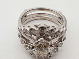 1.24 Cttw Natural Diamonds White Gold 9.1g Ring Size 7.25 Do0126lcxzde