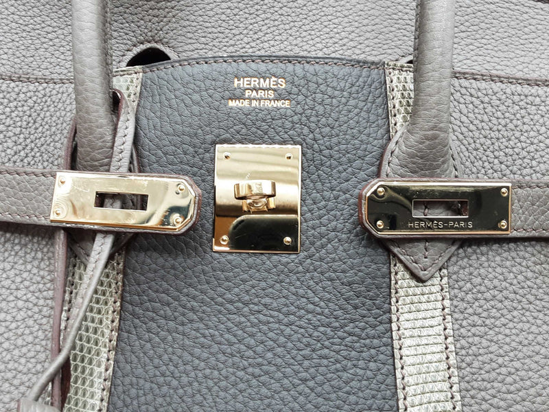 Hermes Club Birkin 35 Tri-color Leather Gold Hardware Handbag Do0825erxzde