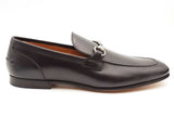 Gucci Jordaan Dark Brown Leather Loafers Size 11 Eb0726oxzsa