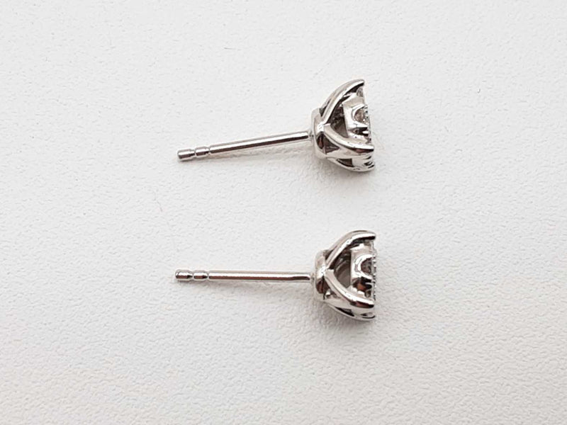 0.4 Cttw Lab Grown Diamonds 0.925 Silver 1.7g Stud Earrings Do1124exde