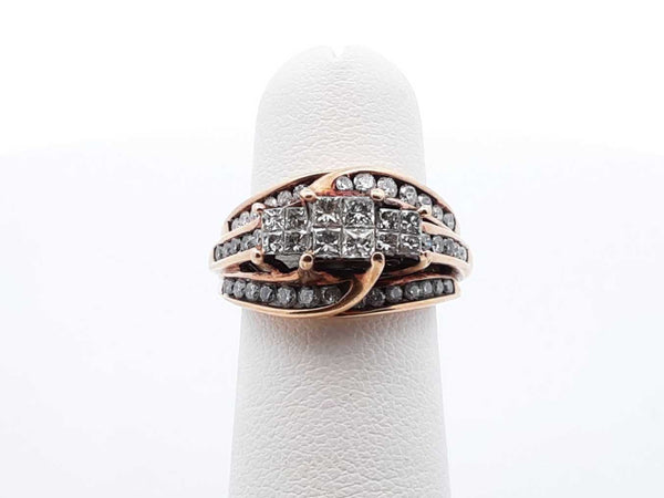 1.78 Cttw Diamond & 10k Yellow Gold Ring 5 Grams Size 4.5 Fw1124wrxdu