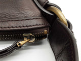 Bally Vintage Black Leather Red & Beige Stripe Hobo Bag Sd0626lzxde
