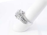2.19 Cttw Diamond & 14k White Gold Engagement Ring 8.4g Size 7. 5 Fw0426irzdu