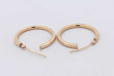 14k Yellow Gold Hoop Earrings 0.9 Grams Eb0826rxsa