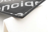 Balenciaga All Over Logo Black Leather Card Wallet Eb0226crsa