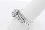 1.61cttw Diamond Ring In 14k White Gold 6 Grams Size 7.75 Eb0126llrxsa