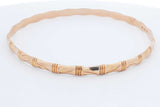 14k Yellow Gold Bamboo Bangle Bracelet 15 Grams Eb1224wrxdu