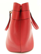 Gucci 319795 Horsebit Red Leather Tote Bag Do10250xzde