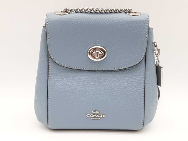 Coach Mini Blue Leather Backpack Do0725wxde