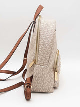 Michael Kors Jaycee Backpack White And Gold Aa0526ersa