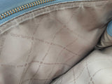 Michael Kors Lynn Brown Signature Blue Saffiano Crossbody Satchel Do0225rxde