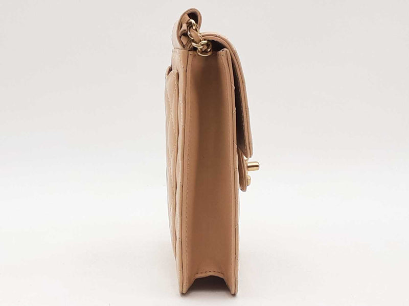 Chanel Mini Flap Crossbody Beige Aa0925lixzsa