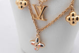 Louis Vuitton Lv Floragram Gold Tone Necklace 9.1 Grams 16 Inch Eb0726lxzsa