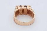 0.96cttw Diamond 14k Yellow Gold Nugget Ring 16.7 Grams Size 11 Eb0626lrxzdu
