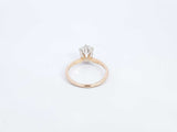 0.64 Cttw Diamond & 14k Yellow Gold Solitaire Ring 2 Grams Size 5 Fw0724ixzdu