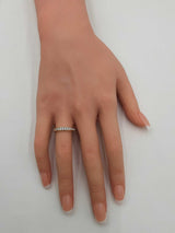 0.30 Cttw Diamond & 14k Yellow Gold Anniversary Ring 2.7 Gram Size 7 Fw0226lpzdu