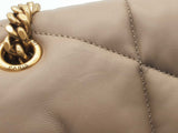 Yves Saint Laurent Ysl Loulou Beige Puffer Leather Shoulder Bag Do0925sxzde
