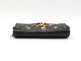 Louis Vuitton Love Lock New Wave Black Leather Long Wallet Fw0625wzxdu