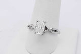 1.16ctw Lab Grown Emerald Cut Diamond Ring In Platinum 5.1g Size 8.5 Eb0826pxzsa