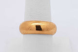 24k Yellow Gold Wedding Band Ring 18.1 Grams Size 7.5 Eb0526oxxzsa