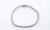 14k White Gold Lab Grown Diamond Tennis Bracelet 7 In 12.63 Grams Hs0324wixzsa