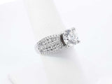 4.04cttw Diamond & 14k Gold Engagement Ring & Gsi Cert 6.3g Size 7 Fw0626oixzdu