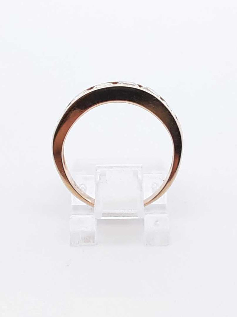 0.90 Cttw Diamond & 14k Yellow Gold Channel Ring 2.7 Grams Size 5.5 Fw0625lrxdu