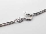 18k White Gold Fox Tail Chain Necklace 7 Grams 17 Inch Fw0926rzx
