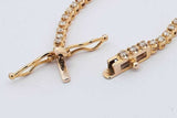 0.77cttw Diamond Tennis Bracelet In 14k Yellow Gold 5.3 Grams 7 Inch Eb0626poxsa