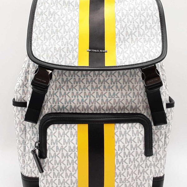 Michael Kors Cooper Logo Backpack In Mk Monogram Coated Canvas