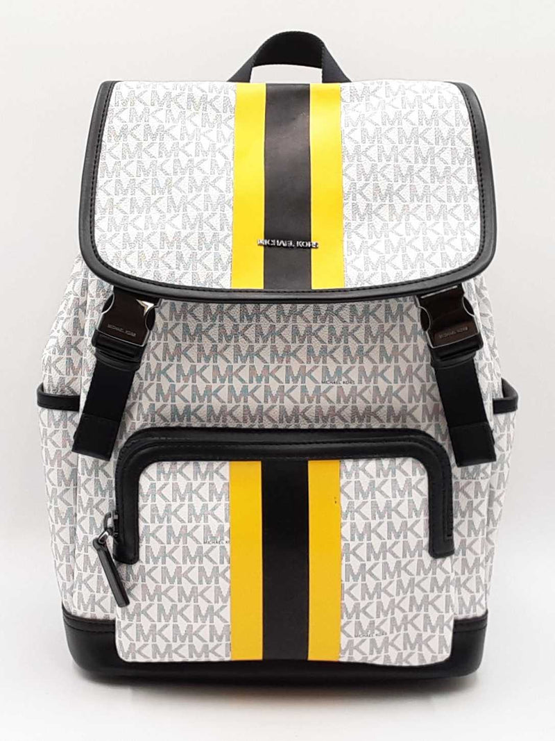 Michael Kors Cooper Logo Backpack In Mk Monogram Coated Canvas