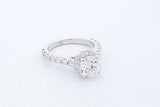 2.34cttw Diamond Ring In 14k White Gold 4.7 Grams Size 6.5 Eb0226wxxzde