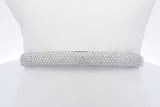 Casa Gi 18k White Gold Pave Diamond Hinged Bangle Bracelet 35.7g Eb0326wexzdu