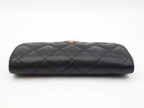Chanel Classic Black Caviar Leather Long Flap Wallet Sd0726erzdu