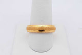 24k Yellow Gold Wedding Band 13.4 Grams Size 9 Eb0726lixzsa