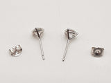 1.12 Cttw Lab Grown Diamonds 14k White Gold 0.8g Stud Earrings Do0726orxde
