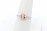 Na Hoku 14k Rose Gold Plumeria Flower Ring With A Diamond 1.7 Grams Size 6.75 Eb0926lxrsa