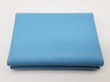 Hermes Duo Calvi Celeste Blue Epsom Snap Card Change Holder Do1125wxzde