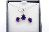 Set Of 5 Gemstone Ensemble Sets In Sterling Silver Eb0925crsa