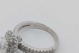 1.52cttw Diamond Ring In 14k White Gold 5.3 Grams Size 7.75 Eb1026lxxzsa
