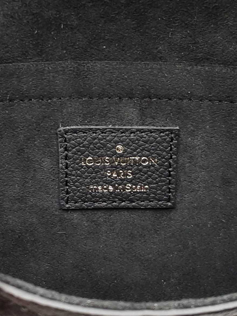 Louis Vuitton Pochette Félicie In Black Monogram Empreinte Leather Fw12loxzdu