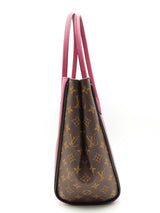 Louis Vuitton Monogram Canvas Magenta Leather Kimono Tote Bag Eb0526lcrrsa