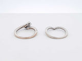 Ever Us 0.70 Cttw Diamond & 10k Gold Bridal Set 4.4 Grams Size 5.5 Fw0325lsxdu