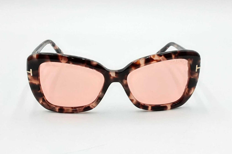 Tom Ford Maeve Photochromic Tortoise Sunglasses With Pink Lenses Eb1224lordu