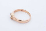 18k Yellow Gold Bezel Set Diamond Ring 2.2 Grams Size 2.75 Eb0626orxde