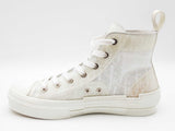 Christian Dior B23 High Top White & Transparent Oblique Sneakers Size 7.5 Fw0526lrzdu