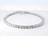 5.5 Cttw Diamond & 14k White Gold Tennis Bracelet 11.1 Grams 7 Inch Fw0926lrxzdu