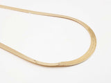 14k Yellow Gold Cleopatra Herringbone Necklace 7.8 Grams 16.5 Inch Fw0726orzdu