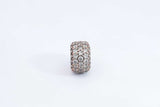 Pandora Rose Gold Plated Sparkling Pave Triple Row Charm 2.3 Grams Eb1024rdu